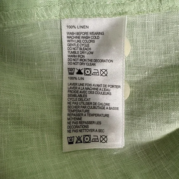Tommy Bahama Shirt Mens XL Green Linen Beach Summer Island Hawaiian - Picture 8 of 13
